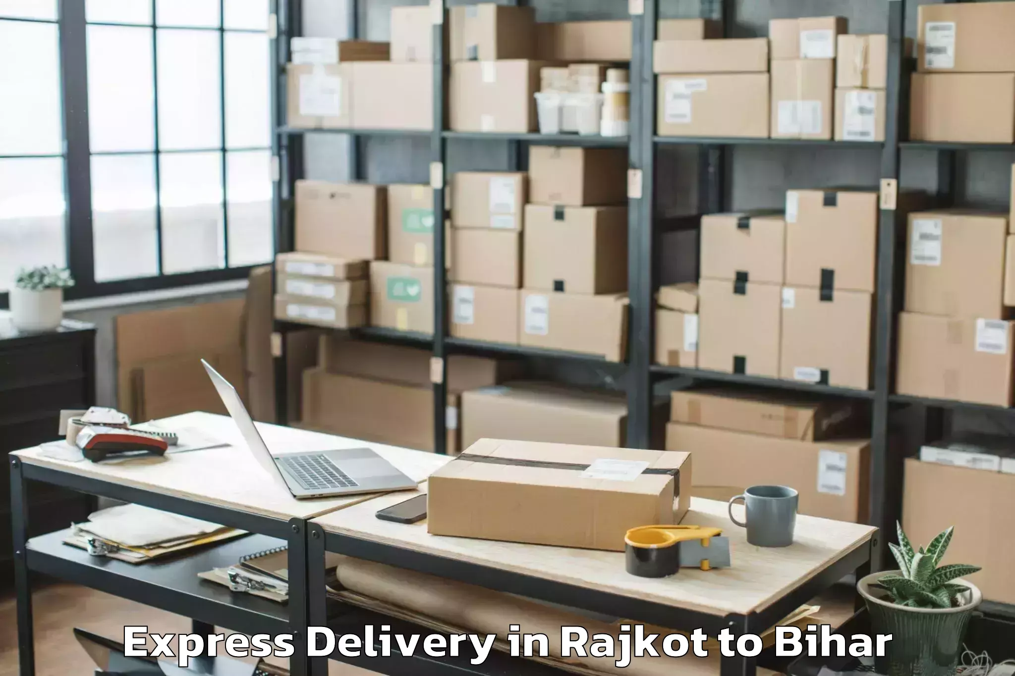 Top Rajkot to Bihar Express Delivery Available